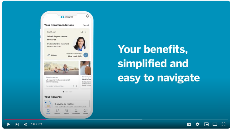 Screen shot of understanding and using your benefits video